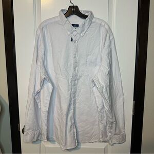 George White Stretch Button-Down Shirt | Men’s 3XL